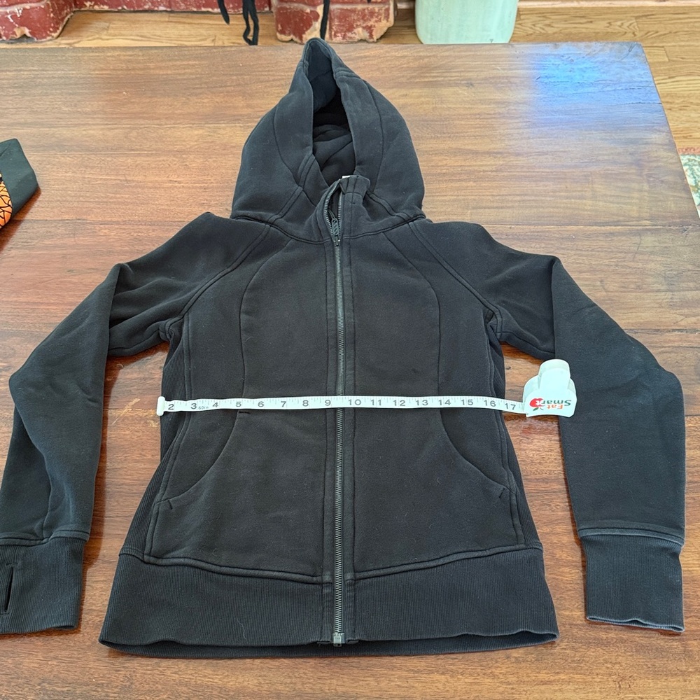 Lululemon Black Zip-Up Hoodie - Size 6